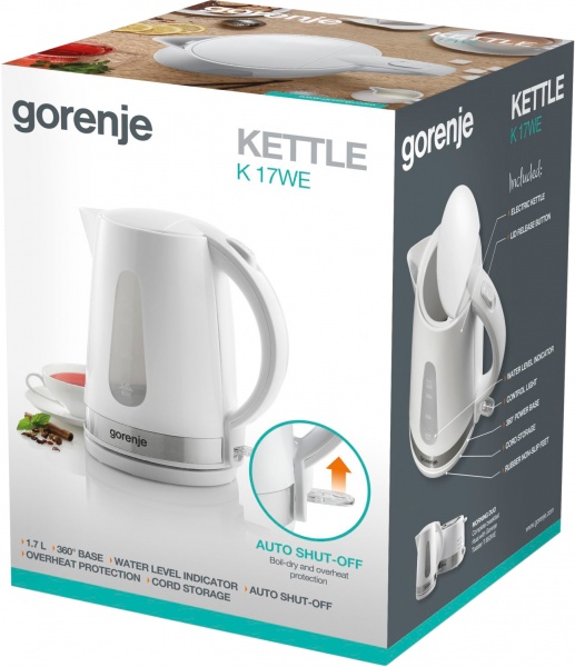 Электрочайник Gorenje K 17 WE 