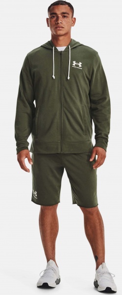 Джемпер Under Armour RIVAL TERRY LC FZ 1370409-390 р. M хаки