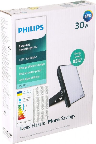 Прожектор Philips BVP133 LED24/WW 30 Вт IP65 черный 