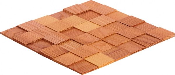 Мозаичная плитка древесина 270х270 мм Tessera Ясень Натур