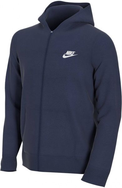 Джемпер Nike B NSW HOODIE FZ CLUB BV3699-410 р. XL темно-синій