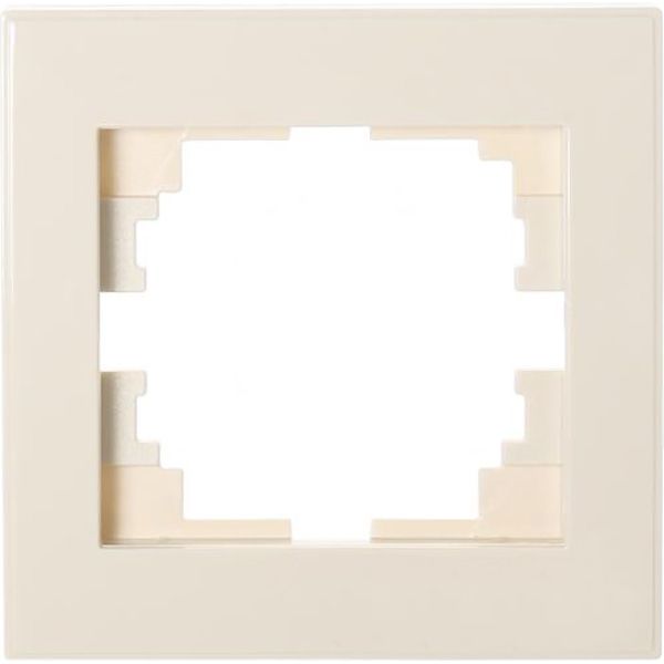 Рамка одноместная Lezard Rain горизонтальная крем 703-0303-146