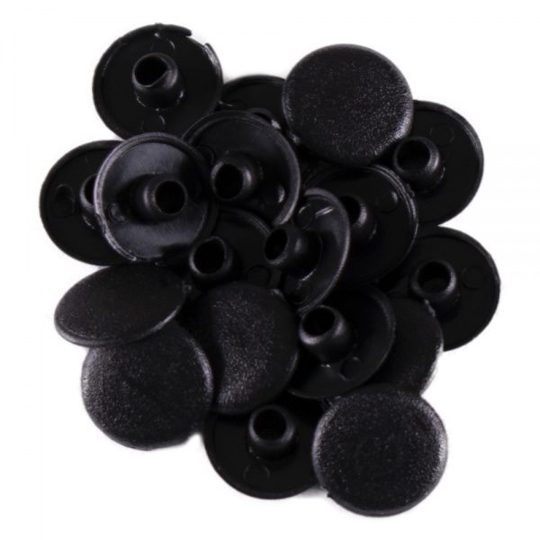 Заглушка на конфирмат 100 шт. черный DC