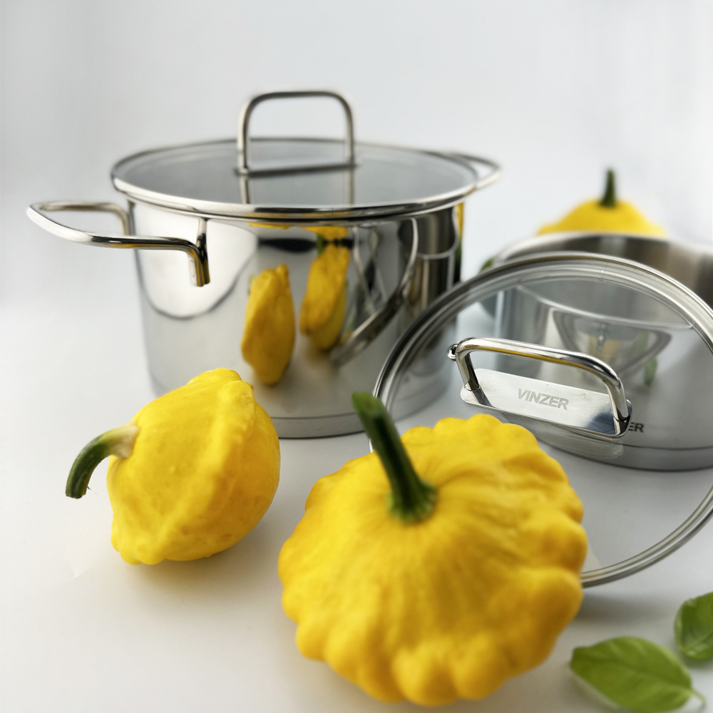 Кастрюля с крышкой Vinzer Glossy Line 3,6 л 50044