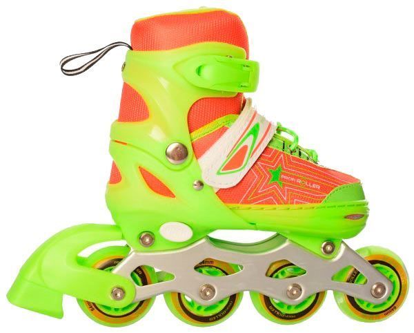 Роликові ковзани A4138-S-GR р. 31-34 зелений