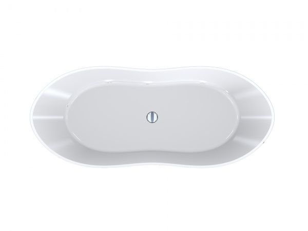 Ванна из искусственного камня Miraggio Florida 180x76 белая 