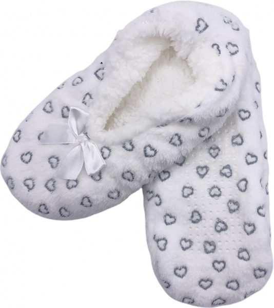 Капці домашні La Nuit Серця р. 38/40 айворі 