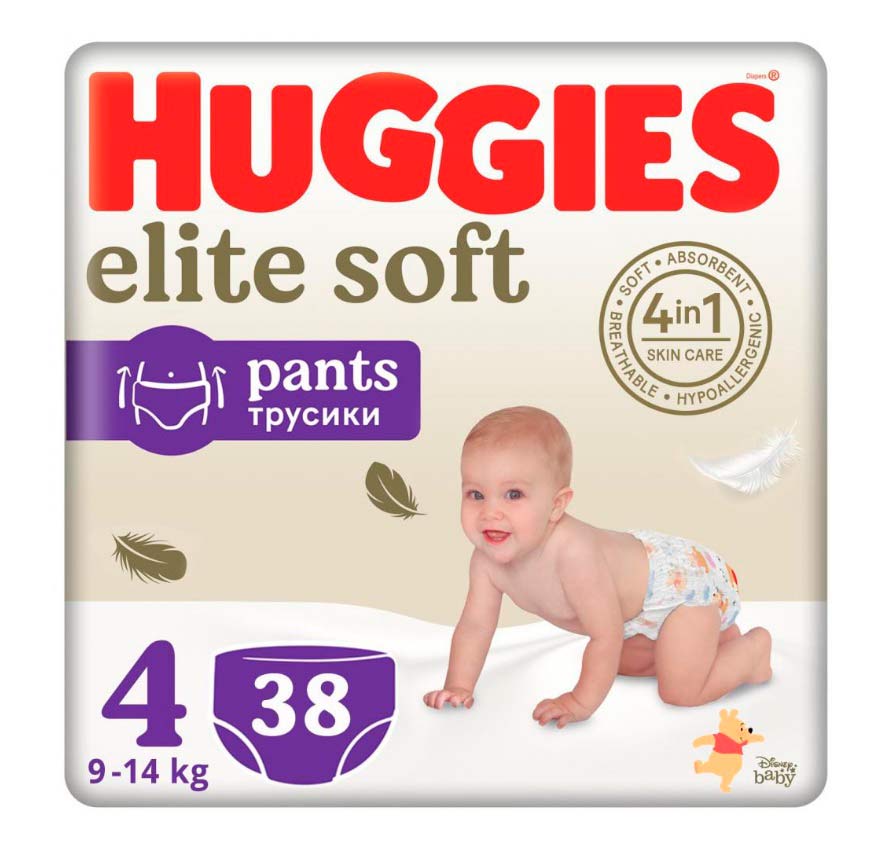 Подгузники-трусики Huggies ES Pant (4) Mega 9-14 кг 38 шт.