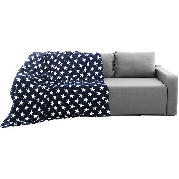 Плед мікрофібра Underprice Зірки на синьому 160x200 см