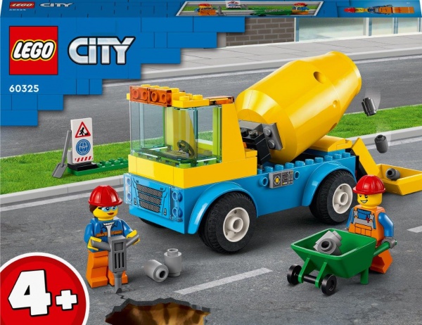 Конструктор LEGO City Вантажівка-бетонозмішувач 60325