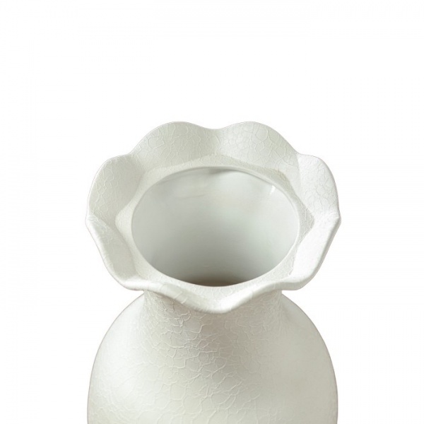 Ваза керамическая Nana ceramics Елена 63 см білий шовк