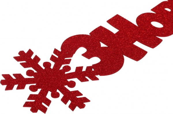 Декорация новогодняя Гирлянда С Новым годом! 95 см красный 125222 