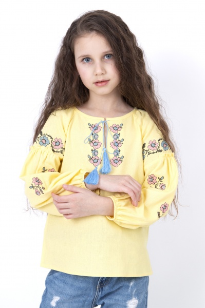 Блуза Mevis 03 р.134 жовтий 
