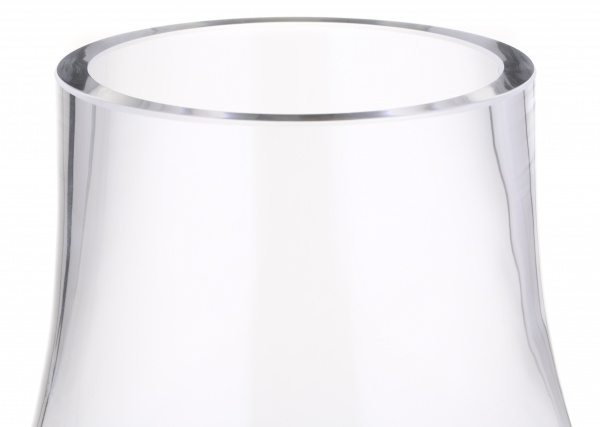 Ваза скляна Wrzesniak Glassworks Яншо 34 см сіра 