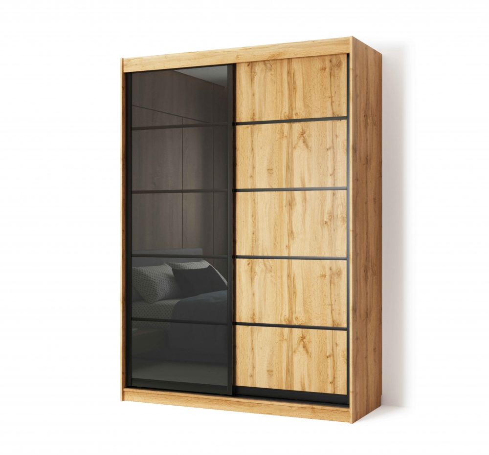 Шкаф-купе TREND Берегиня ДСП 1580x600x2250 мм дуб тахо двери / ДСП/зеркало