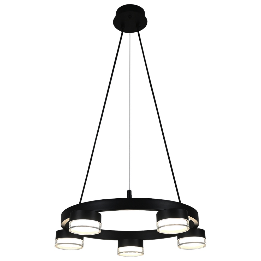 Светильник подвесной Victoria Lighting 5x12 Вт GX53 черный Best/SP5 black