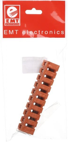 Колодка клемна EMT 10 полюсів 0.5-6 кв.мм помаранчевий 