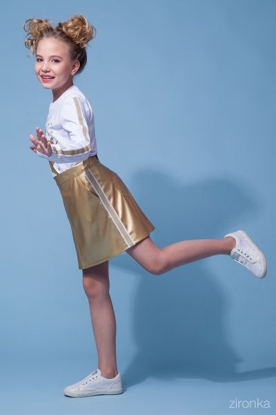 Юбка Zironka р.134 золотой 30-9041-1 