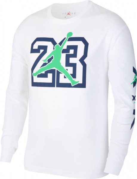 Футболка Nike M J LGC AJ13 LS TEE CW0793-100 р.XL білий