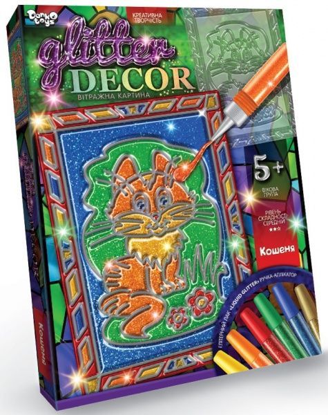 Набір для творчості Danko Toys GLITTER DECOR укр. (18) в асортименті