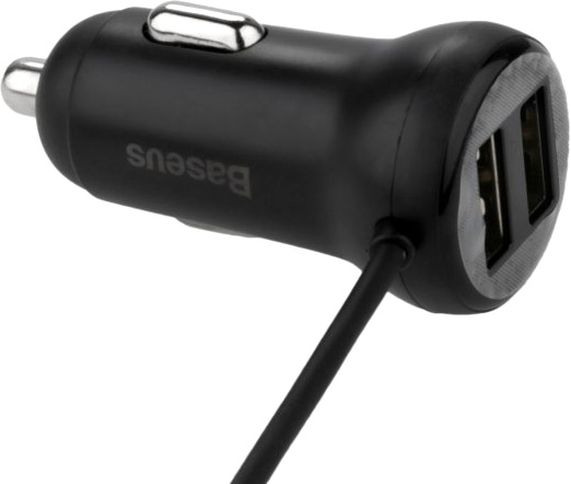 FM-трансмиттер BASEUS Baseus T-Typed S-16 wireless MP3 car charger Black (CCTM-E01) 749302