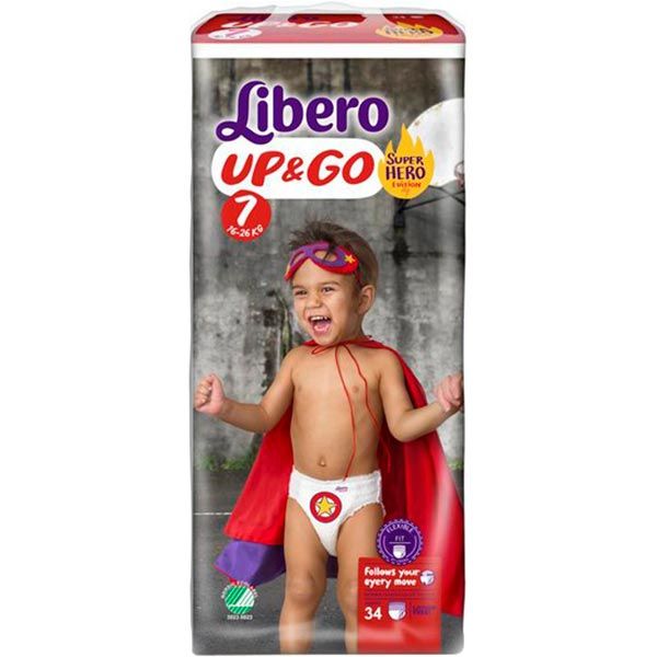 Підгузки-трусики Libero Up&Go 7 16-26 кг 32 шт.