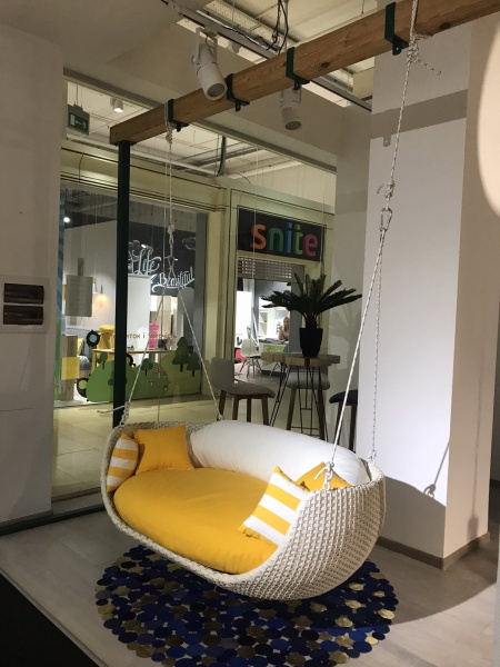 Качели Cruzo белый с желтым 2211045312012