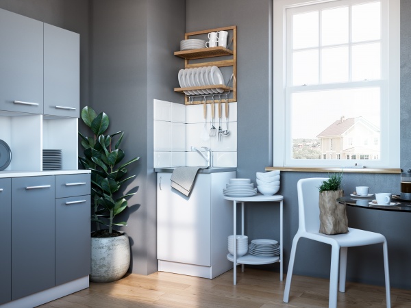 Тумба нижняя Грейд ДК 500x820x466 мм белый 