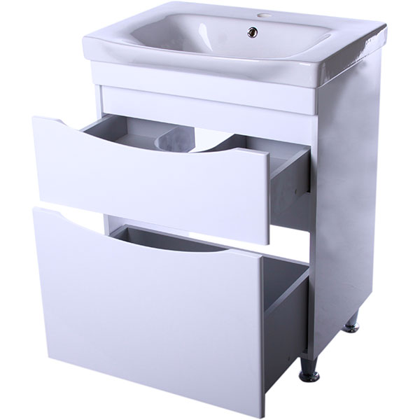 Тумба напольная AM.PM білий глянець с умывальником Like 65 см