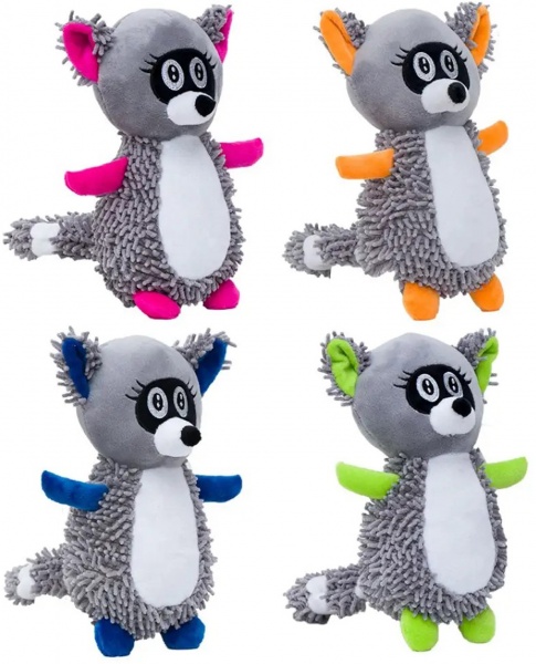 Игрушка Eastland для собак Енот с пищалкой плюш 18 см в ассортименте 511-165