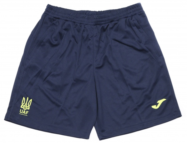 Шорти Joma SHORT STAFF ENTRENA. FED. FUTBOL UCRANIA AT11202A1121 р. S синій