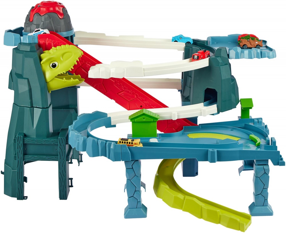 Ігровий набір ZIPP Toys Dino автотрек-вулкан електричний (8 машинок) 532.01.28