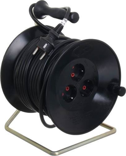 Подовжувач ОТК із заземленням 3 гн. чорний 50 м Г-50-3х2.5 