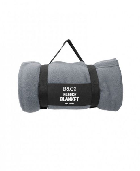 Плед Summit B&Co Fleece Blanket 150x130 см серый