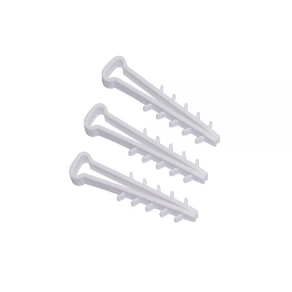 Дюбель-ялинка плоский Expert 8х4 мм 100 шт. білий 