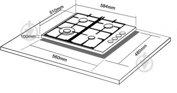 Варочная поверхность Interline HGS 362 REK XM