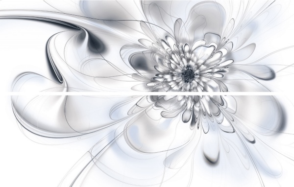 Плитка InterCerama Black&White Панно білий/ П 201 061 50х80 