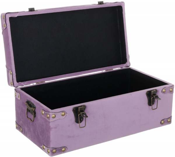 Скриня-пуф Велюр лавандовий 50х25х23 см 