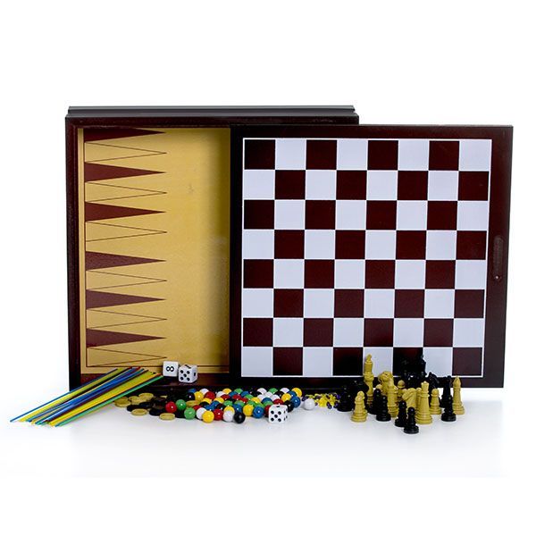 Набір Spin Master з 10 класичних ігор у дерев’яній коробці SM98376/6033153