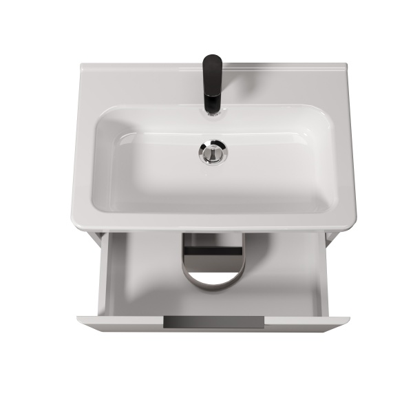 Тумба на ножках Мойдодыр Freya 70 с умывальником Creavit Ipek 70