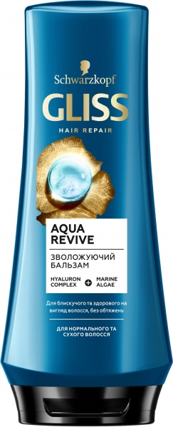 Бальзам-кондиціонер Gliss Aqua revive для зволоження сухого та нормального волосся 200 мл