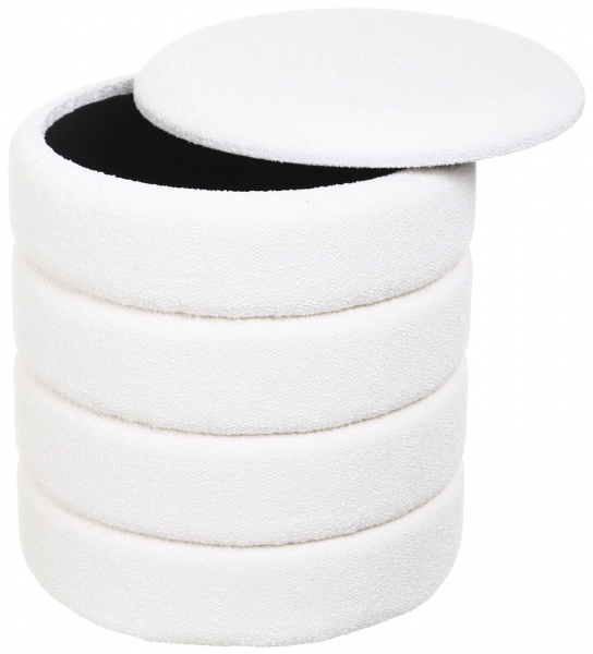 Сундук-пуф с системой хранения Hive M 41х41х46 см белый 