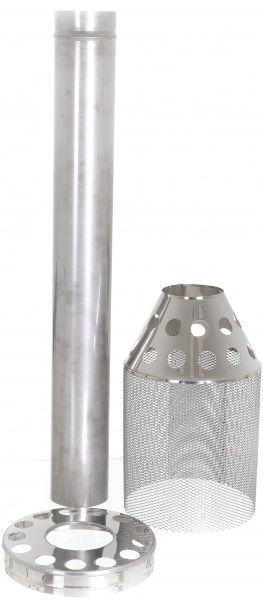 Труба с сеткой для камней без каглы 1 мм нерж Ф120 мм LIRA-LTD 