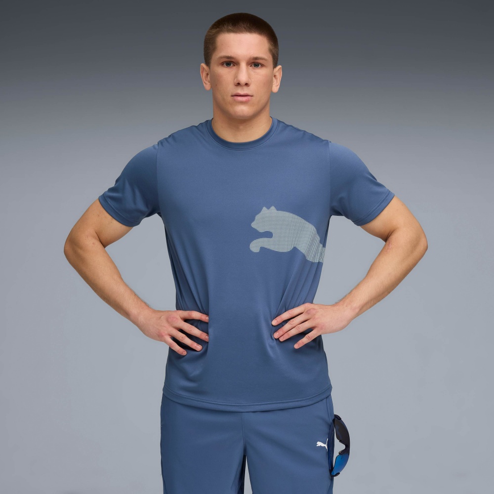 Футболка Puma TAD BIG LOGO Tee 52672180 р.S синий