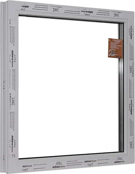 Окно глухое ALMplast Delux 70 500x500 мм без открывания