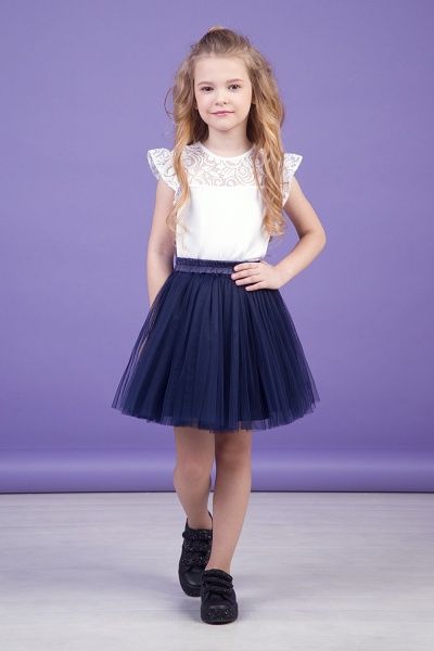 Юбка школьная 30-9027-2 Zironka р.122 синий 