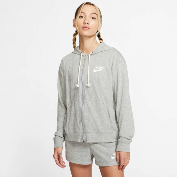 Джемпер Nike W NSW GYM VNTG HOODIE FZ CJ1694-063 р. L сірий