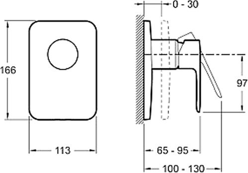 Змішувач для душу Jacob Delafon July Е98702-СР