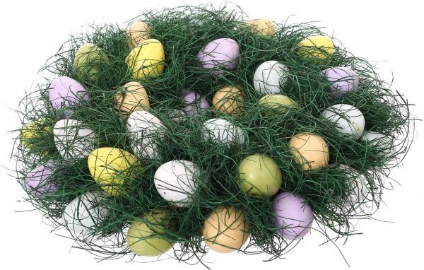 Венок пасхальный из яиц на траве 26 см 14HCQ0062