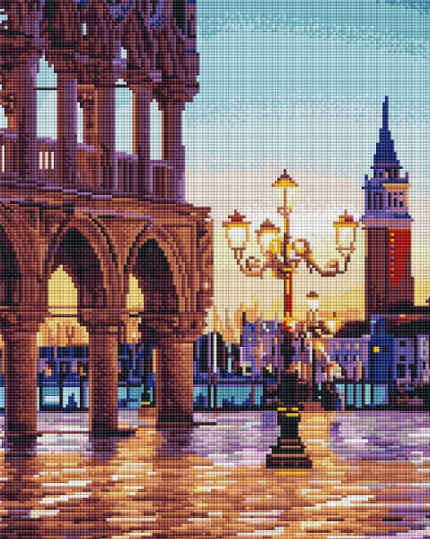 Алмазна мозаїка Вечірня площа Венеції 40x50 см DBS32268 Brushme 